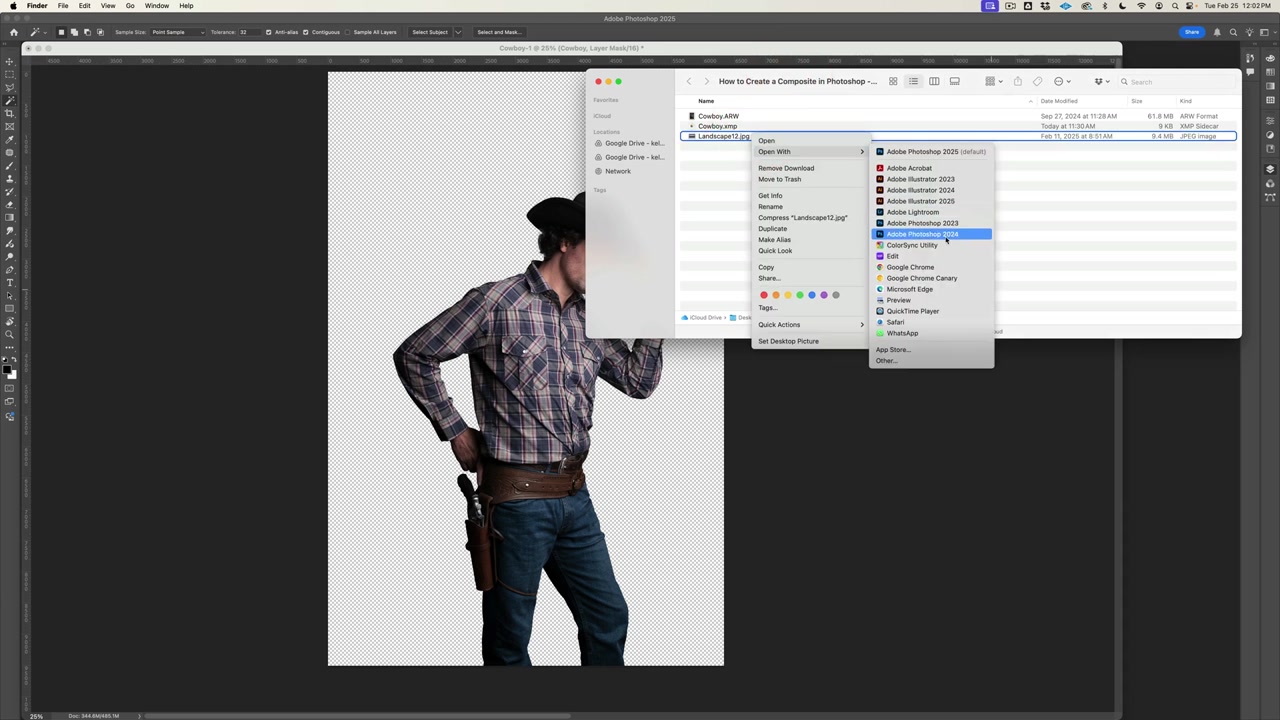 Opening the landscape background