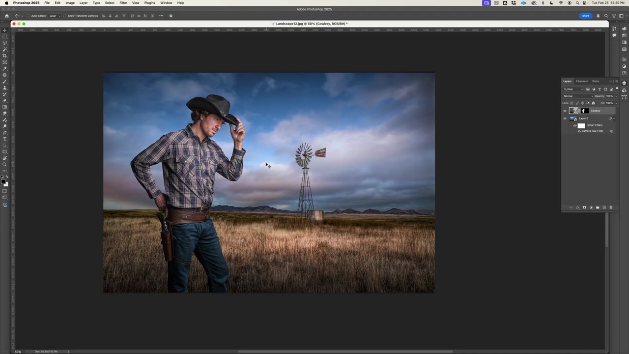 Matching lighting between subject and background