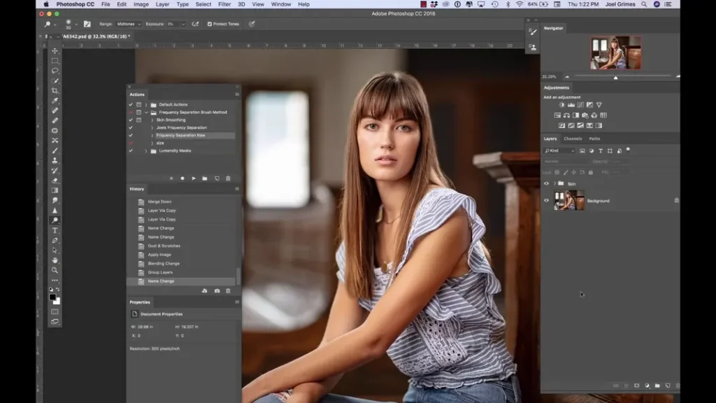 setting up layers in Photoshop